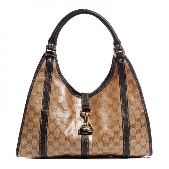 GUCCI 265699 Crystal Monogram Medium Joy Shoulder Bag Dark Brown - Picture 3 of 11